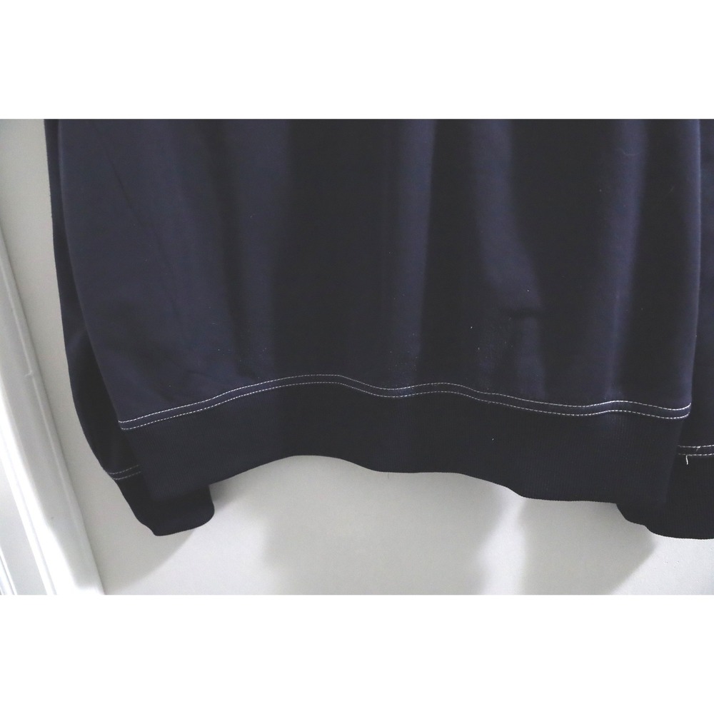 American Eagle Outfitters Mens Track Jacket Navy Blue White Stripe Varsity Large - Picture 9 of 10